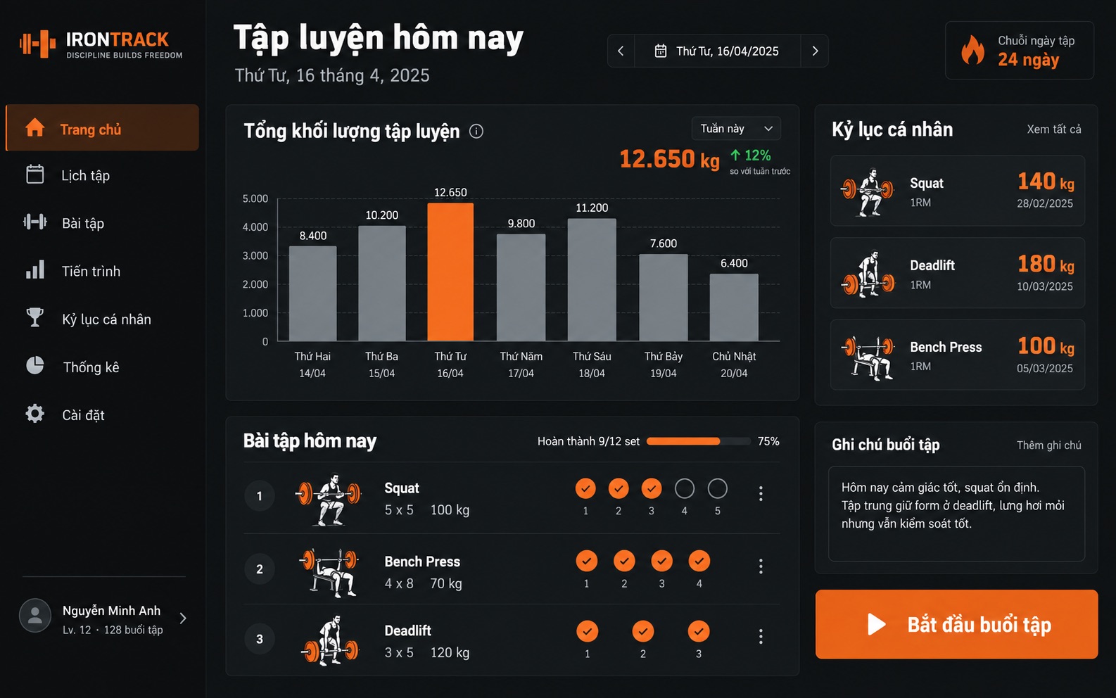 GymLog ảnh 1