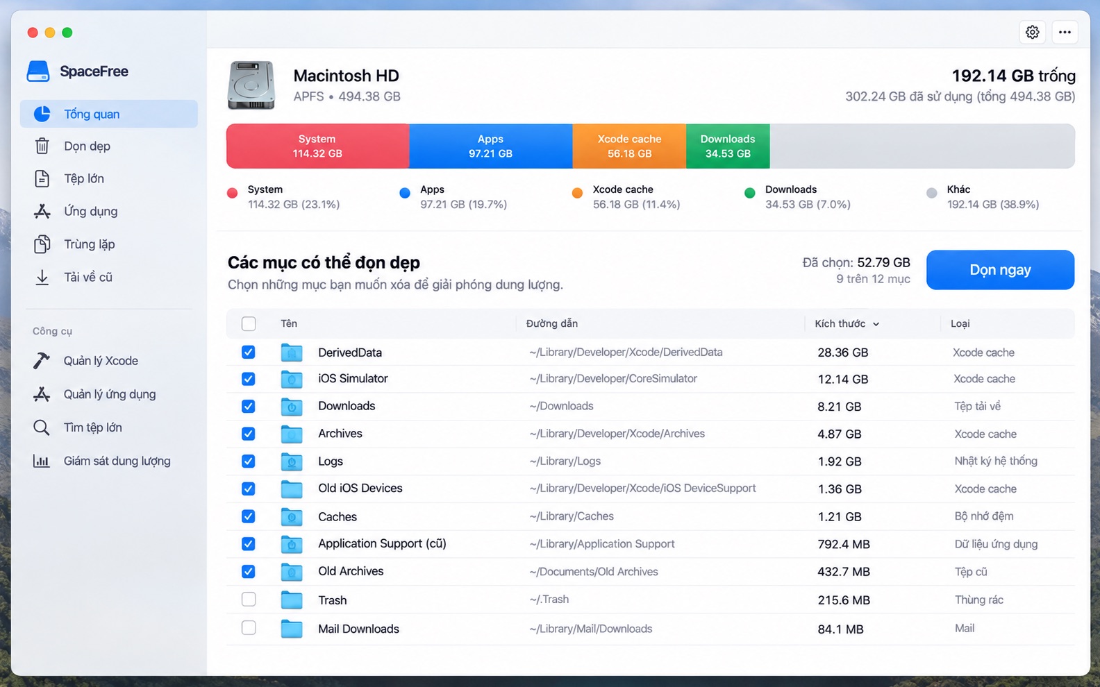 SpaceFree screenshot 1